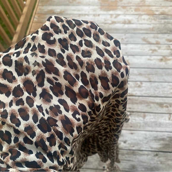 Victoria’s Secret Vintage Leopard Mini Dress Night Gown Cover Up Y2K Size Small - Picture 10 of 10